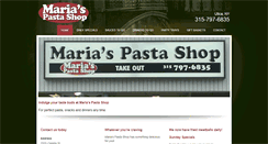 Desktop Screenshot of mariaspastashop.com